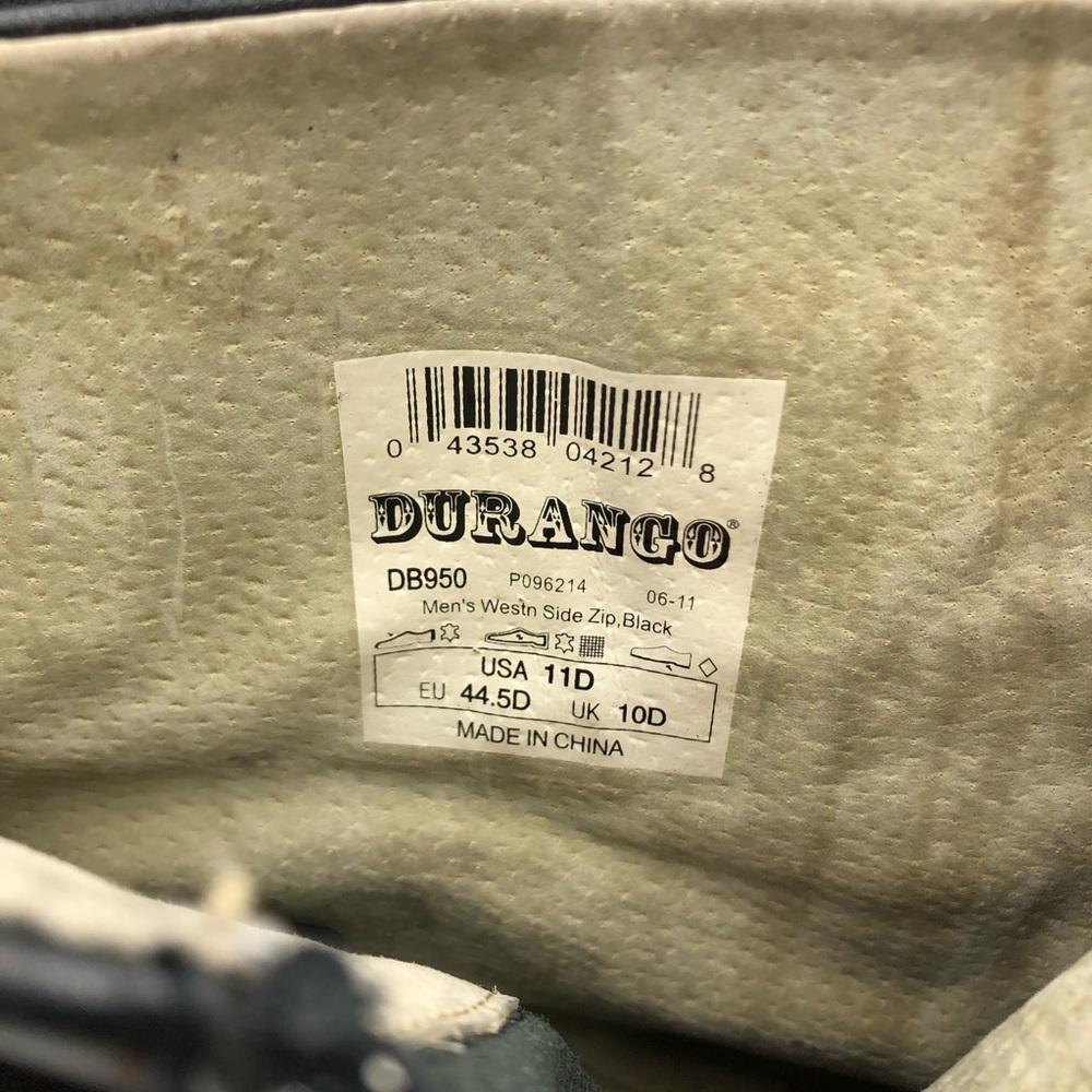 Durango Men's Black Ankle Boots - Picture 7 of 8